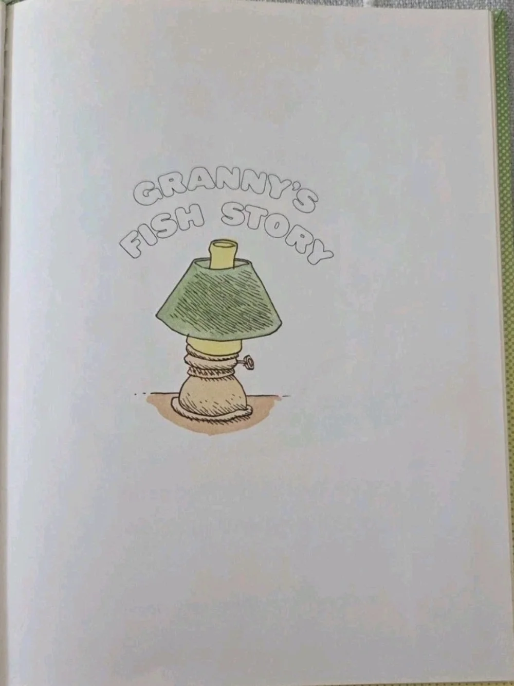 Vintage 1975 Granny's Fish Story First Edition Hardcover Children's Book